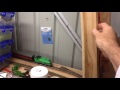 Hinged entrance section on model railway