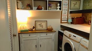 FINDING SiDE CABINET/ LAUNDRY ROOM REFRESH/#spring #myhappyplace