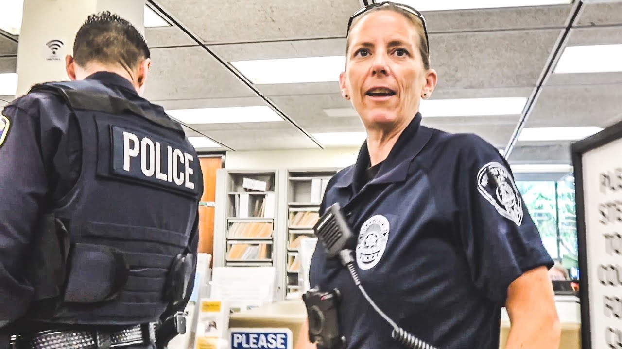 2 Officers & Angry Citizen First El Segundo City Hall