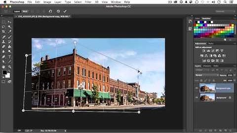 perspective warp in photoshop