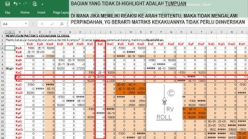 Pertemuan 6 Matriks Analisa Struktur Metode Matriks Stiffness Menggunakan MS Excel