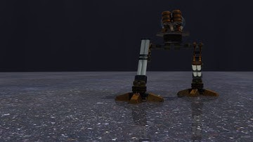 mechanical  robot walk cycle animation in maya