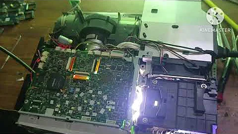 #hitachi cp-4014wn projector red line on display problem/how to replace lcd panel