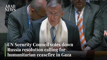 UN Security Council votes down Russia resolution calling for humanitarian Gaza ceasefire | Arab News