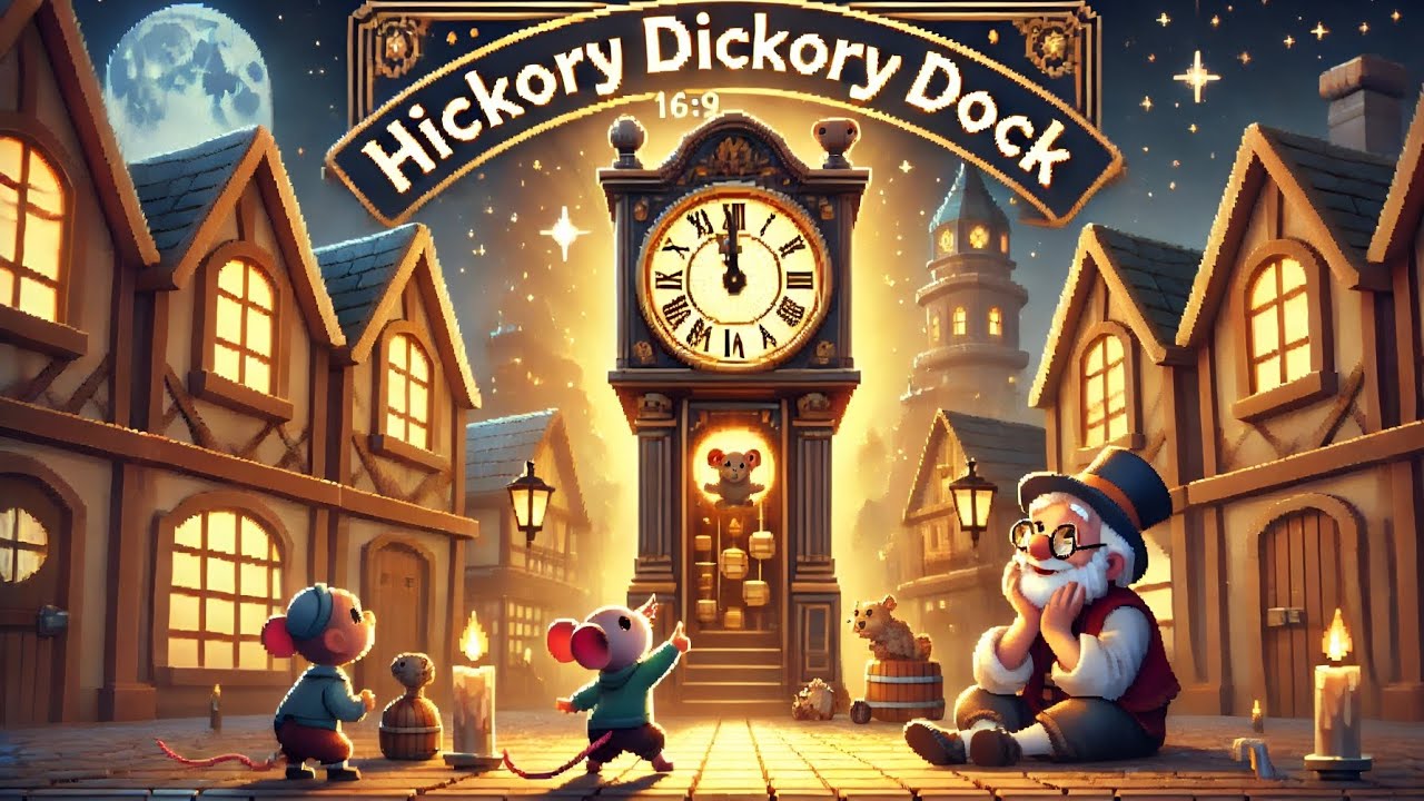 Hickory Dickory Dock | Fun 3D Animated Nursery Rhyme for Kids ...
