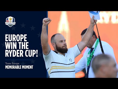 Team Europe S Winning Moment 2025 Ryder Cup 