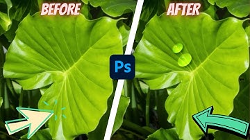 HOW TO CREATE WATER DROP EFFECT IN PHOTOSHOP😊😊