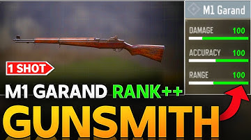 M1 GARAND YOU NEED ONE SHOT TO VANISH YOUR ENEMIES| BEST M1 GARAND GUNSMITH IN COD MOBILE |