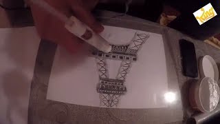 How to make Eiffel Tower only using Hot Glue Gun. Tour Eiffel Utilisant un pistolet à colle.