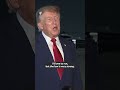 'I'd love to run, but the law is very strong', Trump says