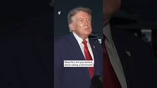 'I'd love to run, but the law is very strong', Trump says