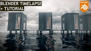 Arctic Cabins - Blender Timelapse + Tutorial