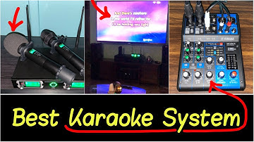 ✅Best Karaoke System for Home Party | Wireless Microphones | Mixer | Free Songs for Multiple Singers
