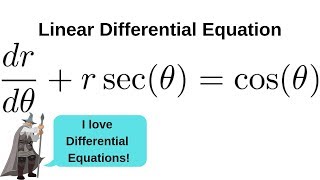 Dr Dtheta R Sec Theta Cos Theta Linear Differential Equation Youtube