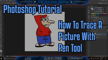 Photoshop Tutorial - How to Trace A Picture With Pen Tool