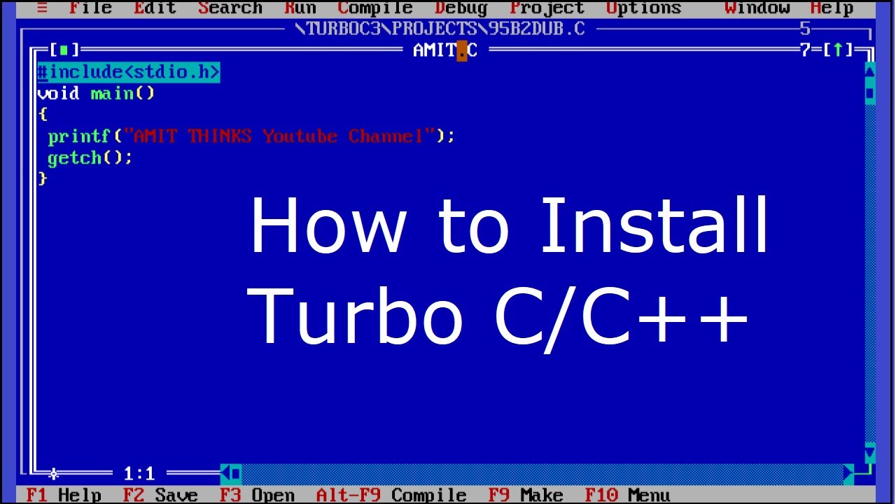 turbo c compiler for windows 10 64 bit free download