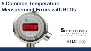 5 Temperature Measurement Errors with RTD Temperature Sensors