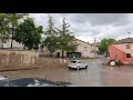 Köyde canlı yayında dolu yağmur 