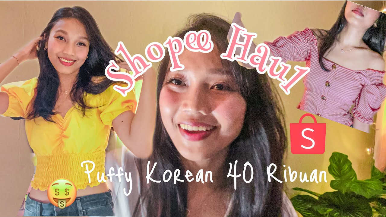  Shopee  Haul Baju  Korea  Try On Review YouTube