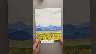 Make A Layered Collage Landscape with me!
