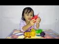 Mainan anak💙zahra makan jelly sedot. kids toys