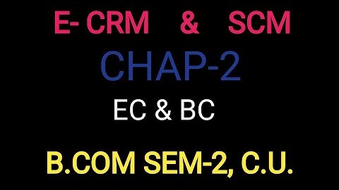 E-CRM & SCM |B.COM SEM-2, C.U|
