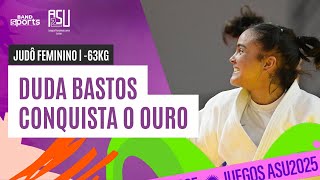 Duda Bastos Leva A Medalha De Ouro No Judô Feminino -63Kg
