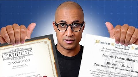Certs vs Degree (come here for the objective truth)