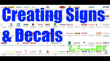 How to create Signs and Decals, Adding and making Materials in Giants Editor