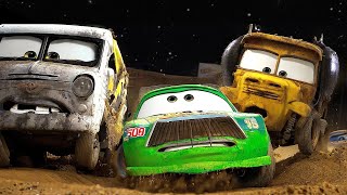 Chick Hicks vs Miss Fritter vs Arvy vs Broken Cars! New Scenes Pixar Cars