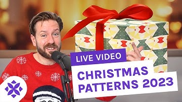 Live Designing Christmas Pattern Pack + My 2023 Pattern Journey