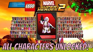 lego marvel avengers how to unlock all characters