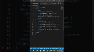i create a digital clock using chatgpt #shorts