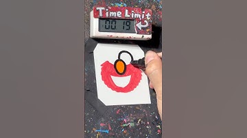 【ASMR】Drawing ELMO in 40 Sec