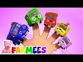 Автобус палец семьи | Стихи для детей | развивающий мультфильм | Farmees Russia | Детские стишки