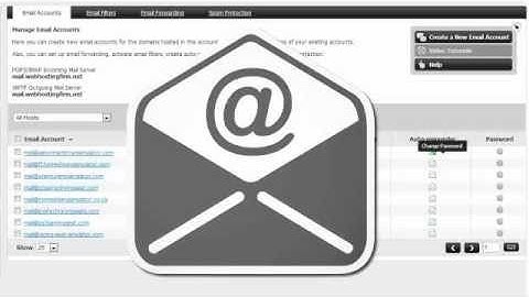 How to create a new email account - OzeVision Web Hosting Tutorial