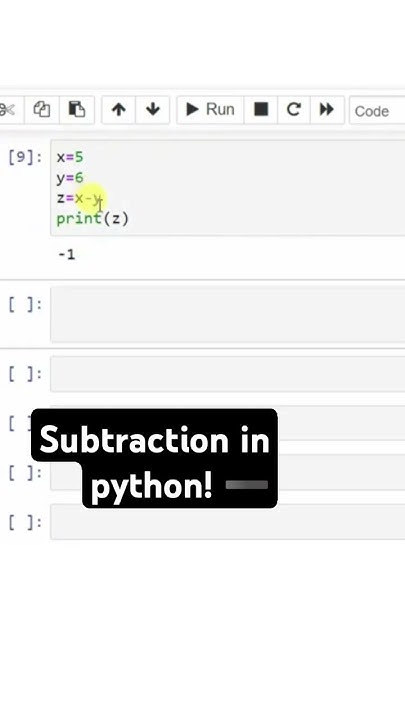 Subtraction in python | Intelligence Logic - YouTube