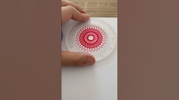 Spirograph: intricate red pattern 🌀🔴 #asmr #art #spirograph #drawing #satisfying #relaxing