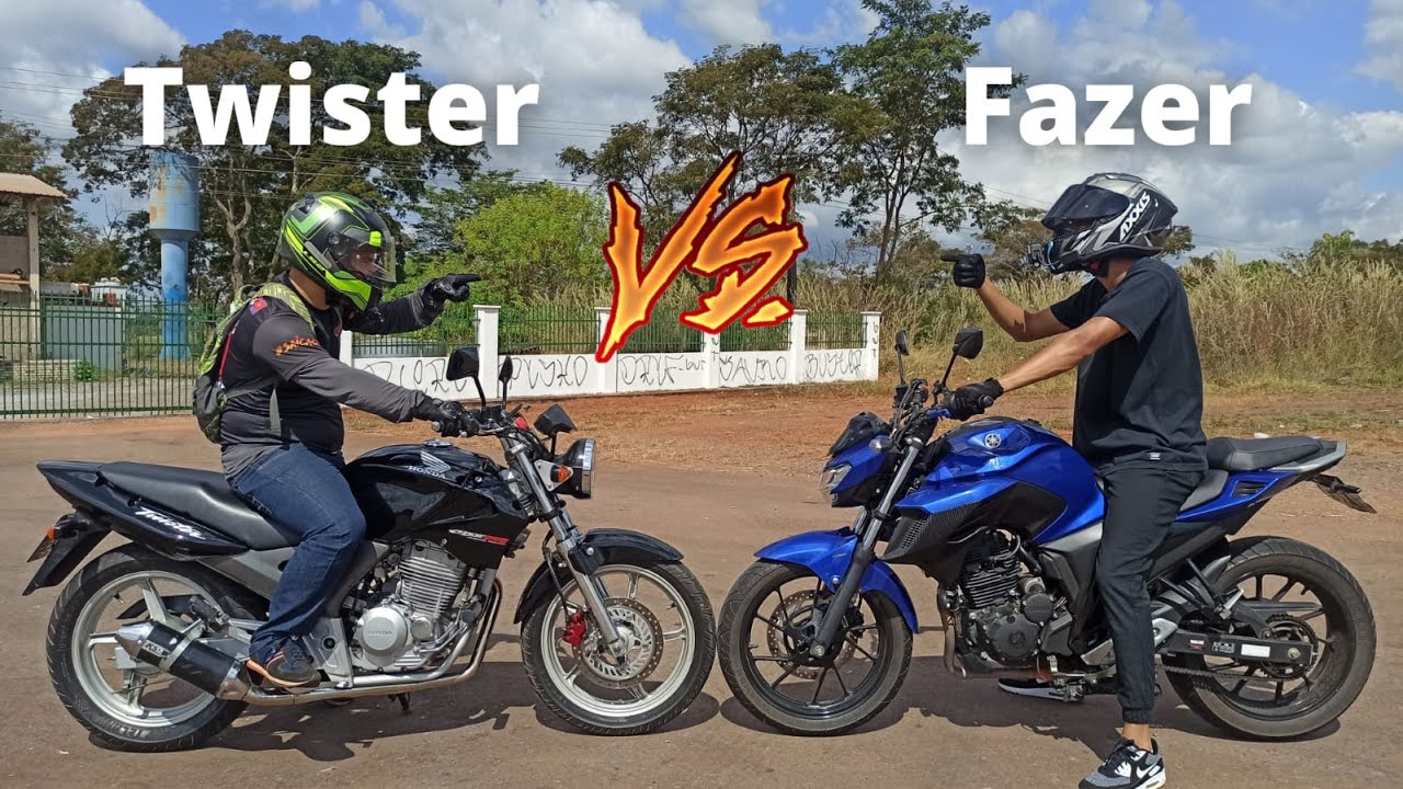 CBX 250 Twister vs Fazer 250 l Quem será que levou nesse racha?