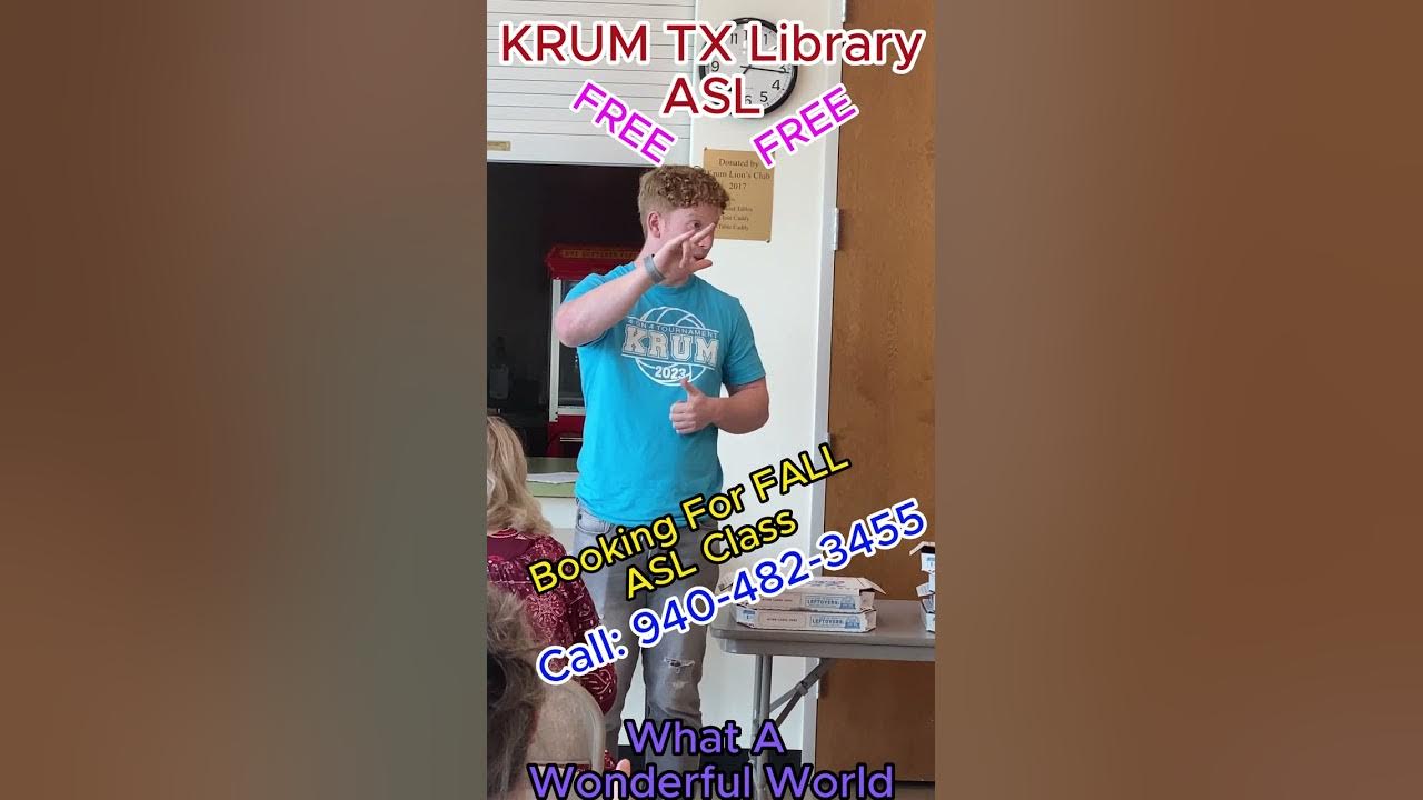 What A Wonderful World (ASL) YouTube