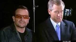 Bono jokes with Brian