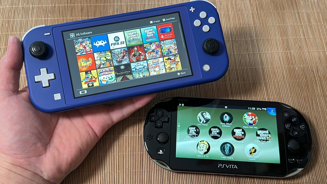 So Sánh PS Vita và Nintendo Switch Lite - YouTube