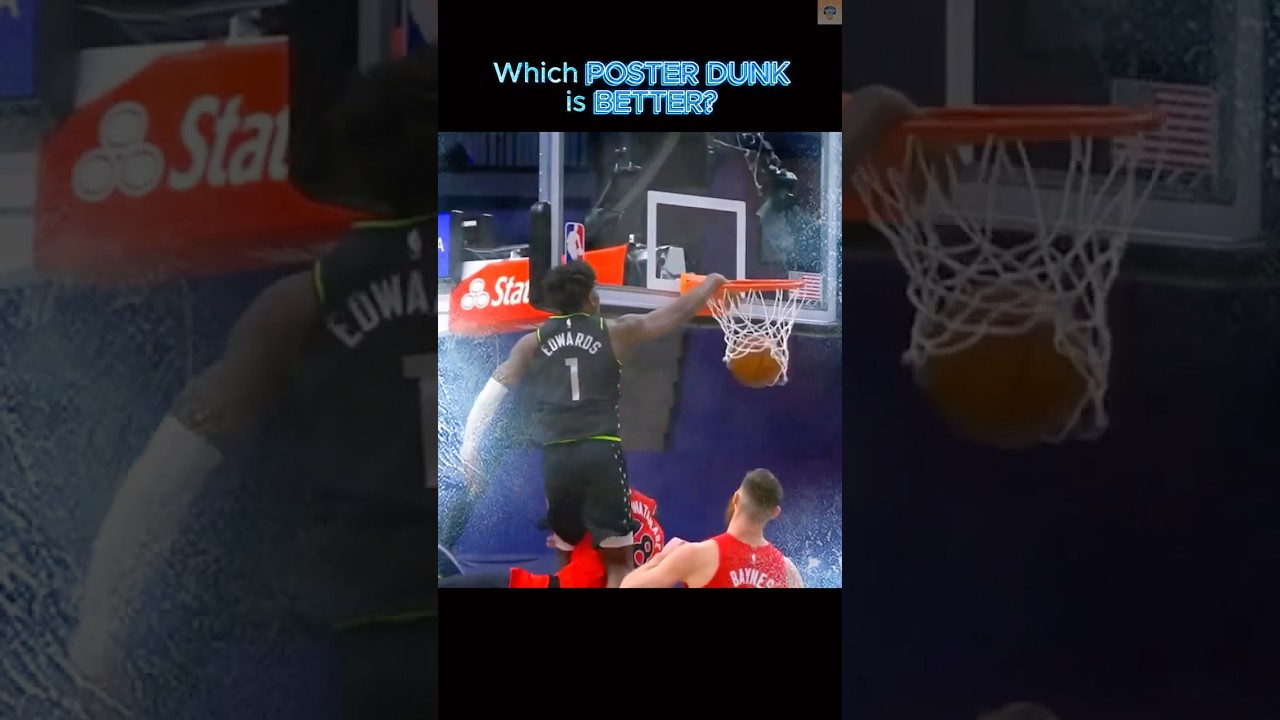 Anthony Edwards Throwback FACIAL Dunk! 