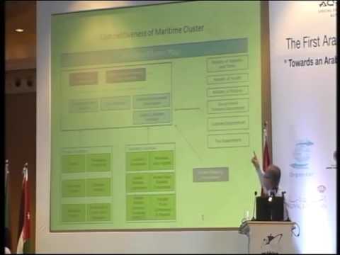 محاضرة دكتور دريد المحاسنه المدير الإقليمي لشركة توفيق غرغور بالملتقى البحري العربي