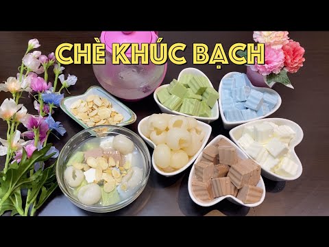 Cách nấu chè khúc bạch - Cách làm Chè Khúc Bạch ngon | Nấu chè khúc bạch ngon | Khúc bạch hoa đậu biếc | Ham Ăn Ham Uống #18