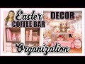 Quarantined! Easter Spring Coffee Bar Decor and Organization