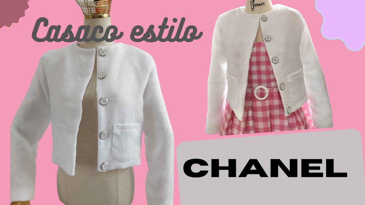 Casaco estilo Chanel