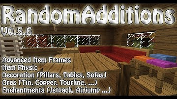 Minecraft Mod Review | Random Additions MOD Review / Showcase 1.8.6