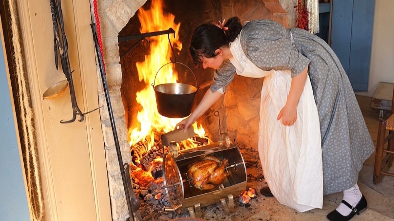 Easter Dinner 200 Years Ago |Cake, Roast Duck, 1825 Potato Salad|