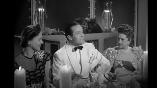 Bob Hope & Paulette Goddard - Nothing But the Truth (1941) ~ Dinner Insults scene